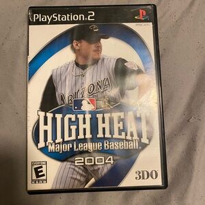 High Heat Major League Baseball 2004 for PlayStation 2 - Black and Blue